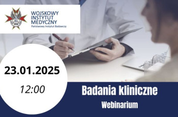 Badania kliniczne – webinarium