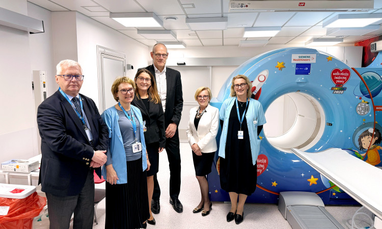 Wizyta CEO Siemens Healthineers, Bernda Montaga w IPCZD