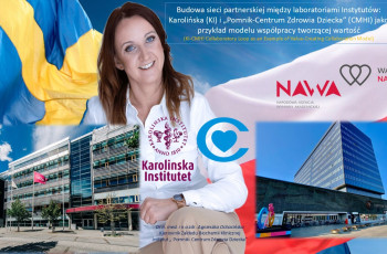 Dr n. med. i n. o zdr. Agnieszka Ochocińska - Kierownik Zakładu Biochemii Klinicznej IPCZD wśród 31 beneficjentów 5 edycji programu Walczak NAWA! 