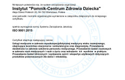 Certyfikat ISO 9001:2015
